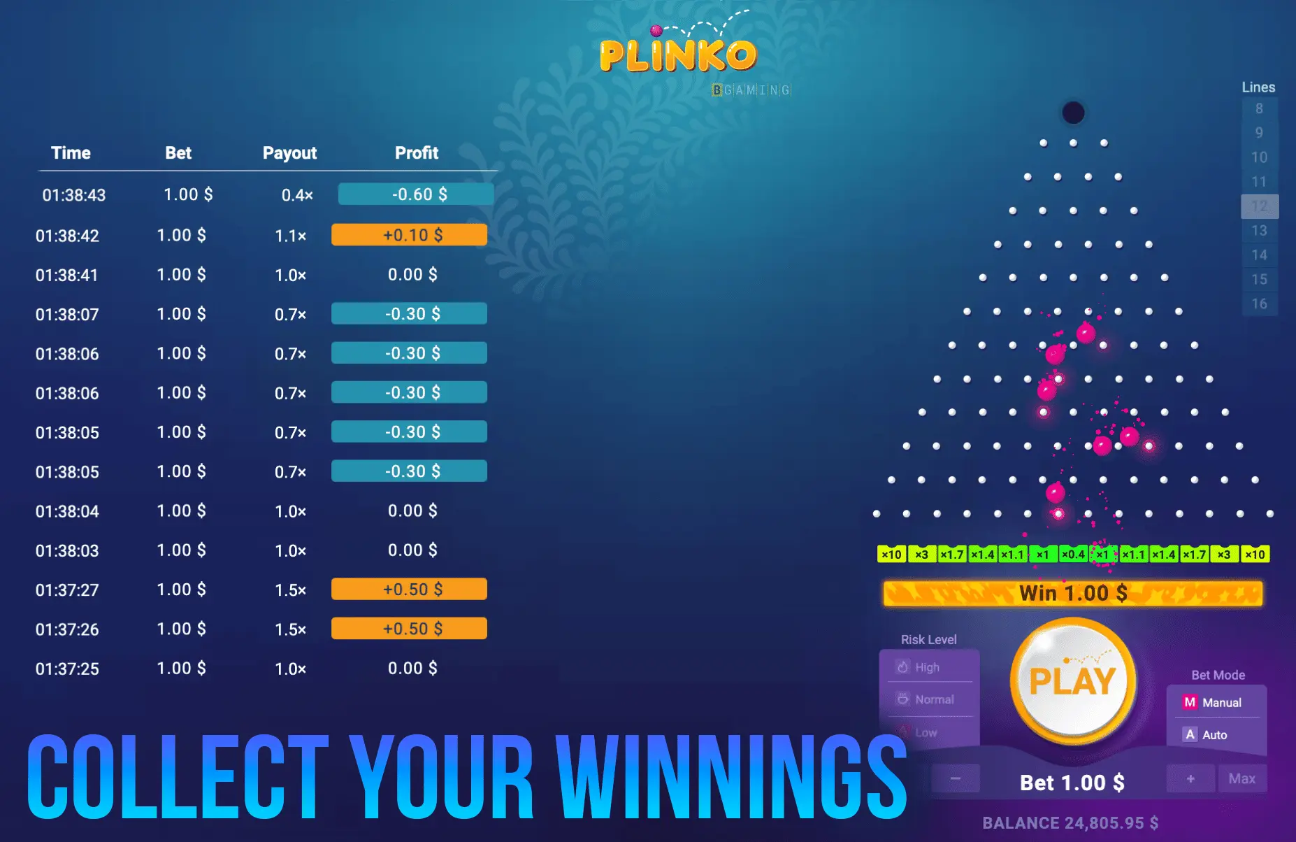 Collect Your Winnings in Plinko Casino